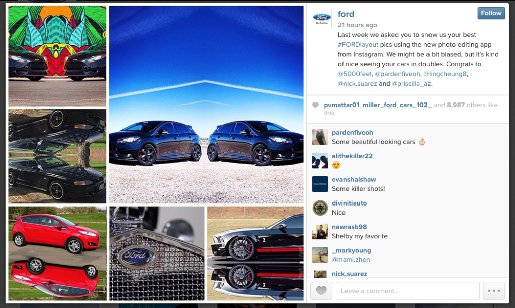 Instagram - Ford Site